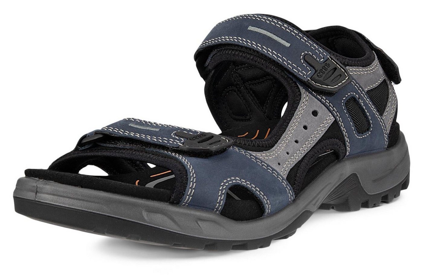 ECCO Offroad Outdoorsandale Sommerschuh, Klettschuh, Outdoorschuh, in Trekking-Optik (blau/grau)