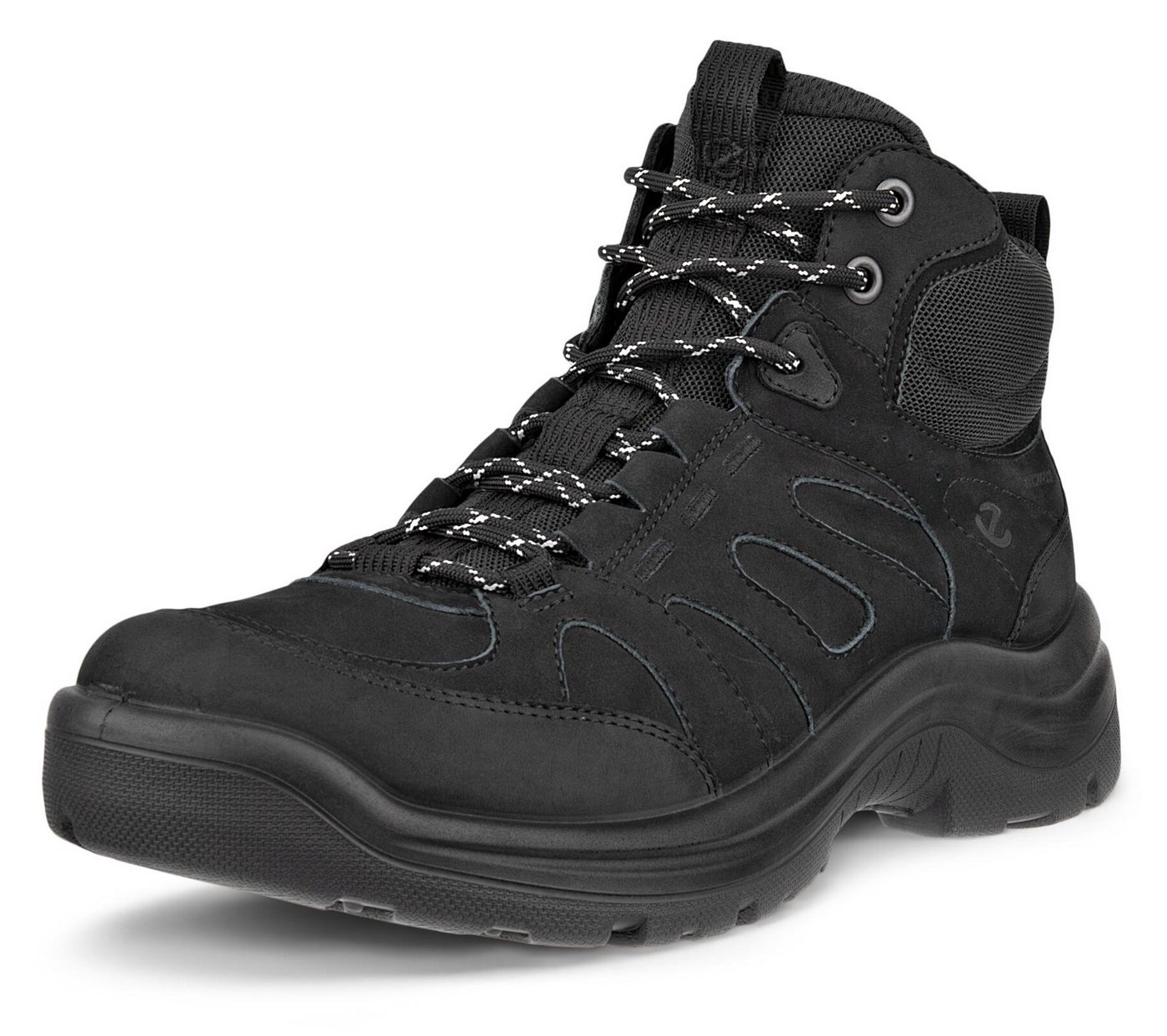 ECCO OFFROAD W Schnürboots, Outdoorschuh, Wanderschuh, Stiefelette mit wasserdichter Membran (schwarz)