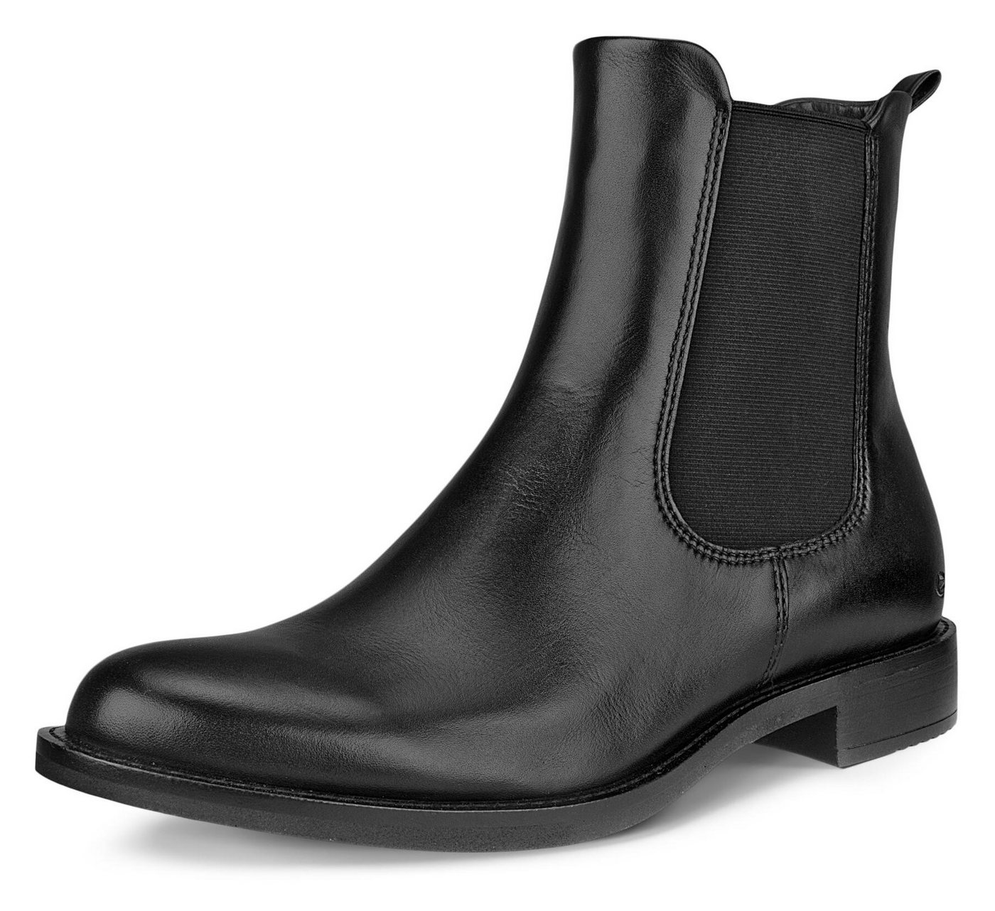 ECCO SARTORELLE 25 Chelseaboots, Schlupfboots, Stiefelette, Basic, Blockabsatz, zum Schlupfen (schwarz)