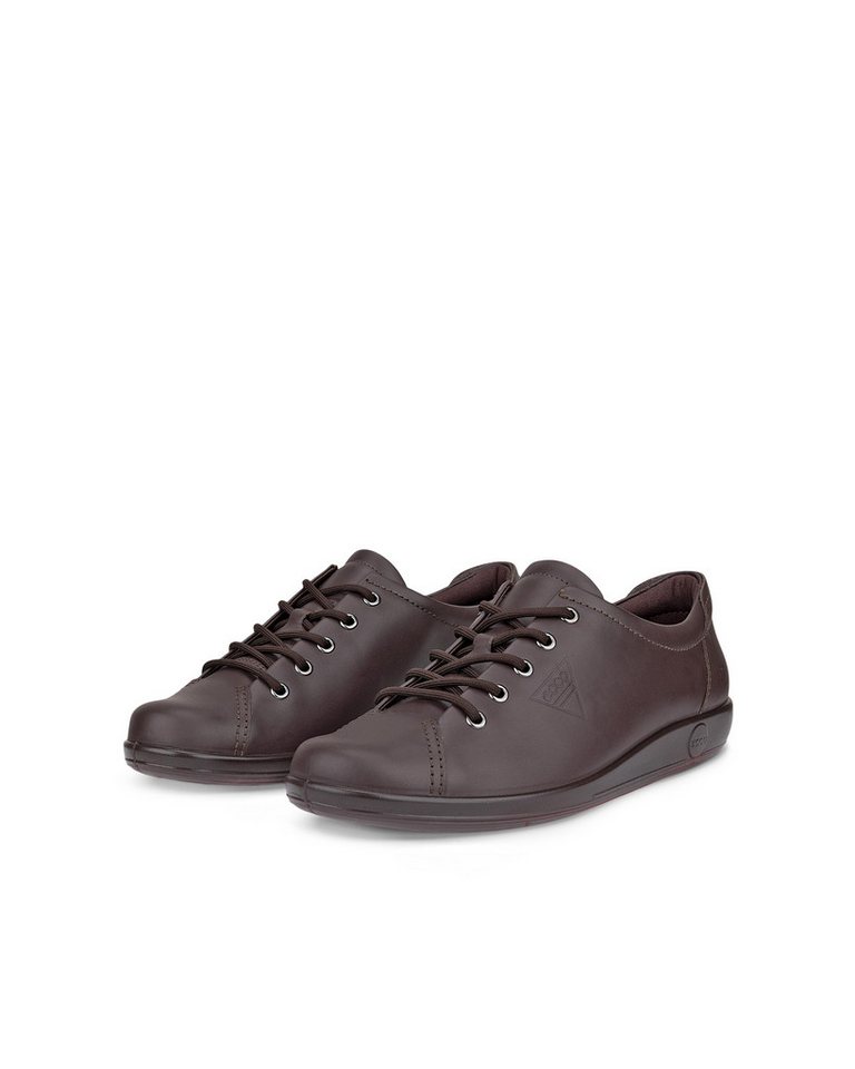ECCO Soft 2.0 Schnürschuh, Freizeitschuh, Halbschuh, Schnürschuh mit dezenter Logo Prägung