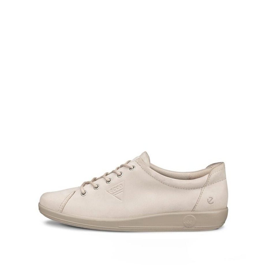 ECCO Soft 2.0 Tie (leichte und flexible Sohle) hellgrau Damen Sneaker