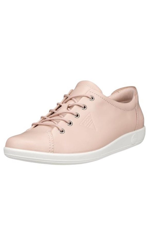 ECCO Soft 2.0 Tie (leichte und flexible Sohle) hellrosa Damen Sneaker