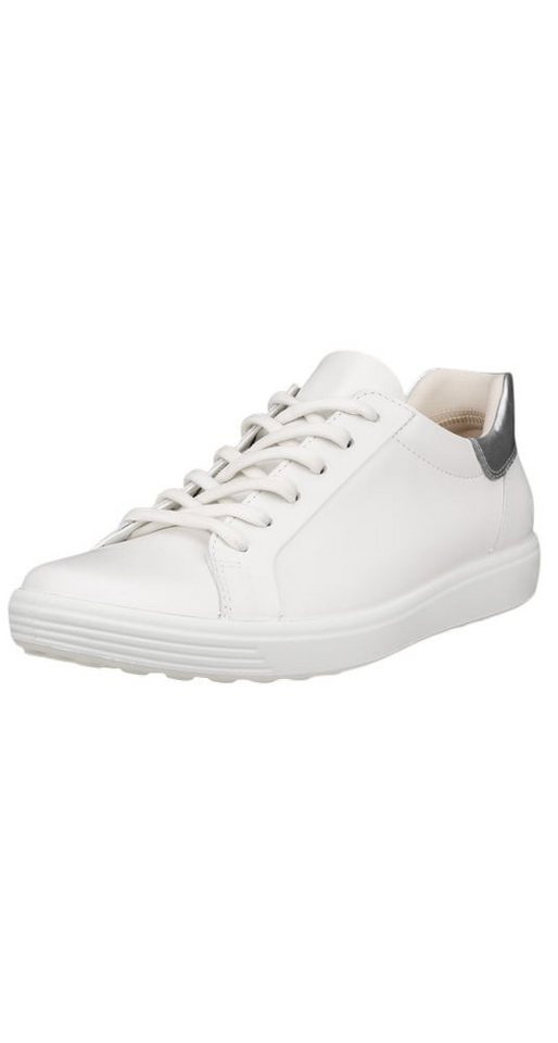 ECCO Soft 7 Easy Slip Low (Premium-Leder) weiss Damen Sneaker