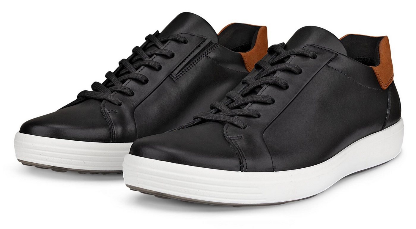 ECCO Soft 7 M Sneaker Freizeitschuh, Halbschuh, Schnürschuh mit genoppter Laufsohle