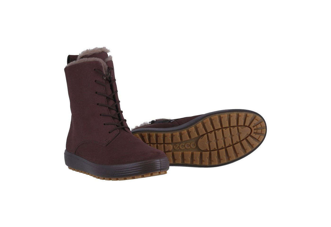 ECCO Soft 7 Tred (Nubukleder, wärmendem Futter) granatrot Damen Winterstiefel