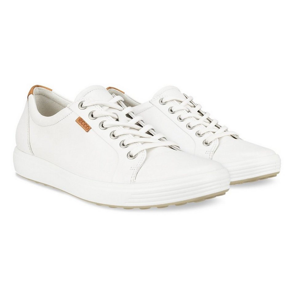 ECCO Soft 7 (Vollnarbenleder) weiss Damen Sneaker