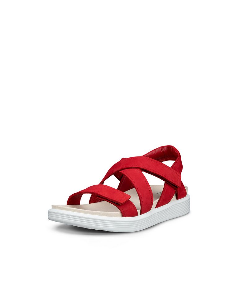 ECCO SOFT SANDAL W CROSS STRAP Sandale Riemchensandale, Sommerschuh mit praktischem Klettverschluss