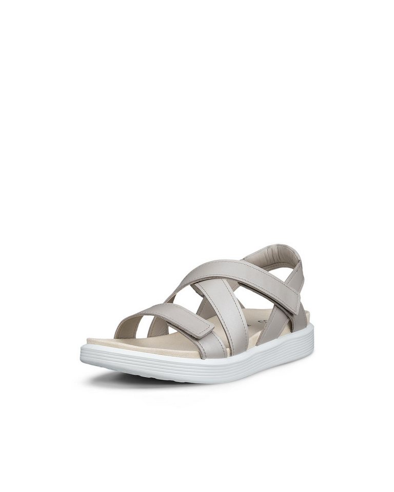 ECCO SOFT SANDAL W CROSS STRAP Sandale Sommerschuh, Riemchensandale mit Klettverschluss