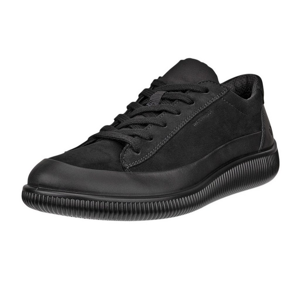 ECCO Soft Zero WP (Premium-Leder, wasserdicht) schwarz Damen Sneaker