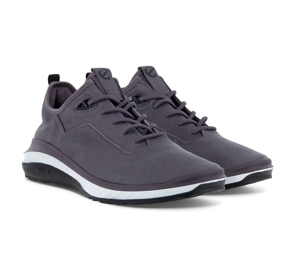 ECCO ST.360 Vollnarbenleder gravitygrau Herren Sneaker
