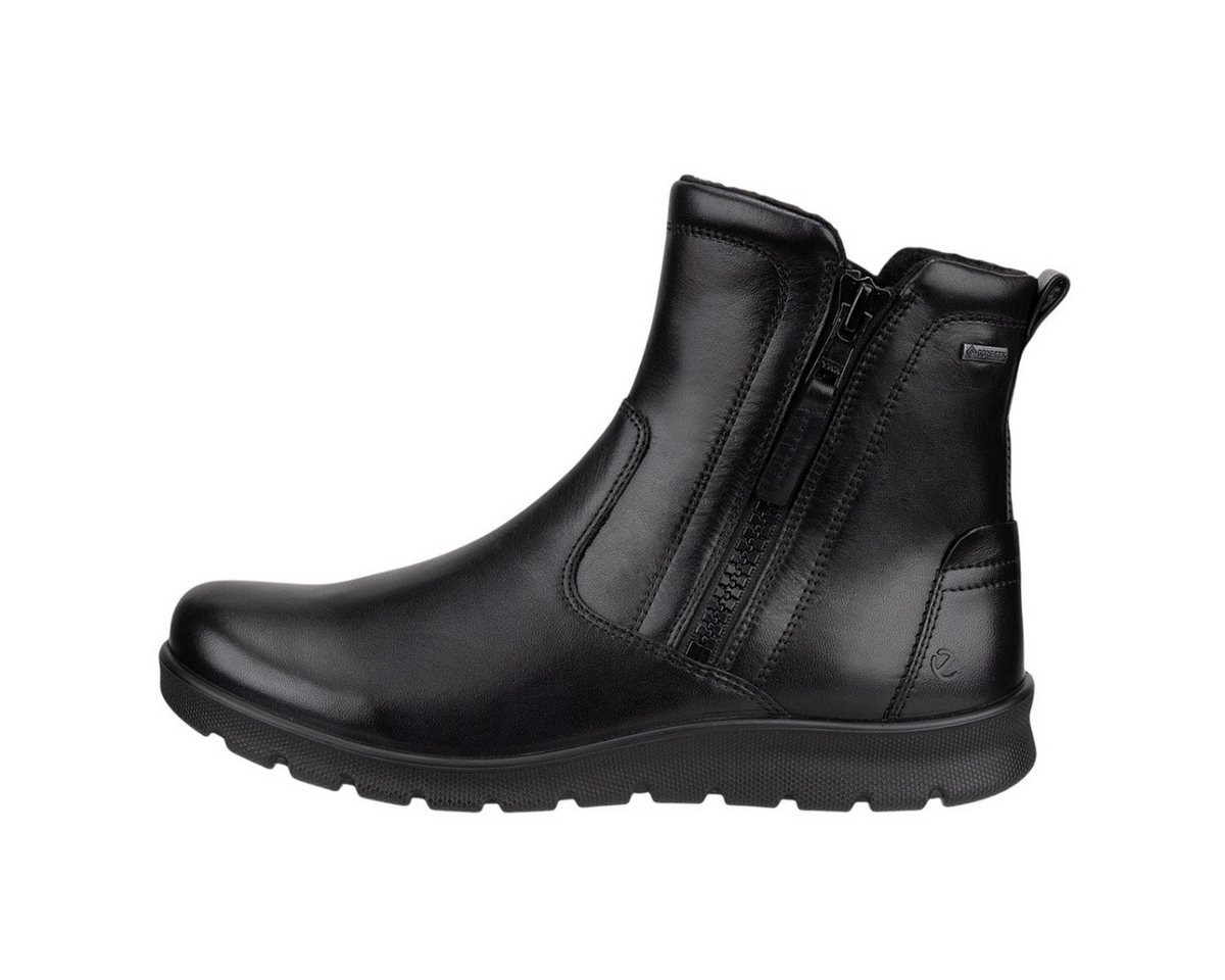 ECCO Stiefelette Barbett Boot Zip GTX (Premium-Leder, wasserdicht) schwarz Wanderschuh