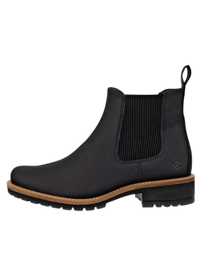 ECCO Stiefelette Elaina Chelsea (Premium-Leder) schwarz Damen Wanderschuh
