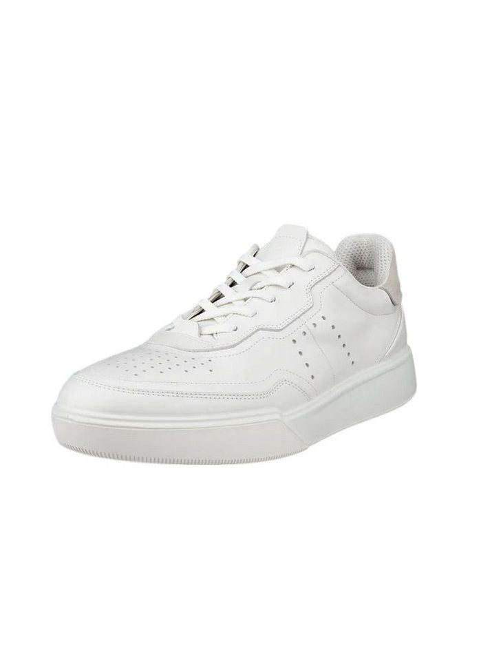 ECCO Street Court Lea (Premium Leder) weiss Herren Sneaker