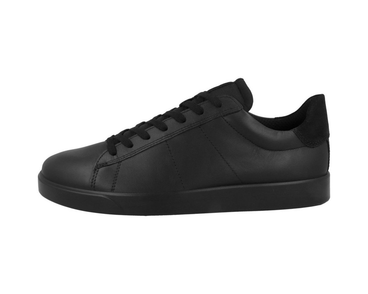 ECCO Street Lite Herren Sneaker Turnschuhe, Sportschuhe, Freizeitschuhe, Halbschuhe, Schnürschuhe (schwarz)