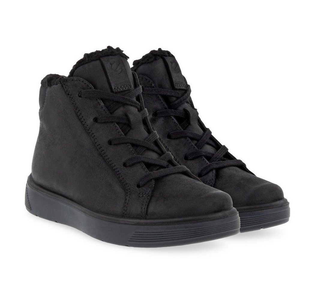 ECCO Street Tray Mid GTX Boot (Nubukleder, wasserdicht) schwarz Kinder Winterstiefel