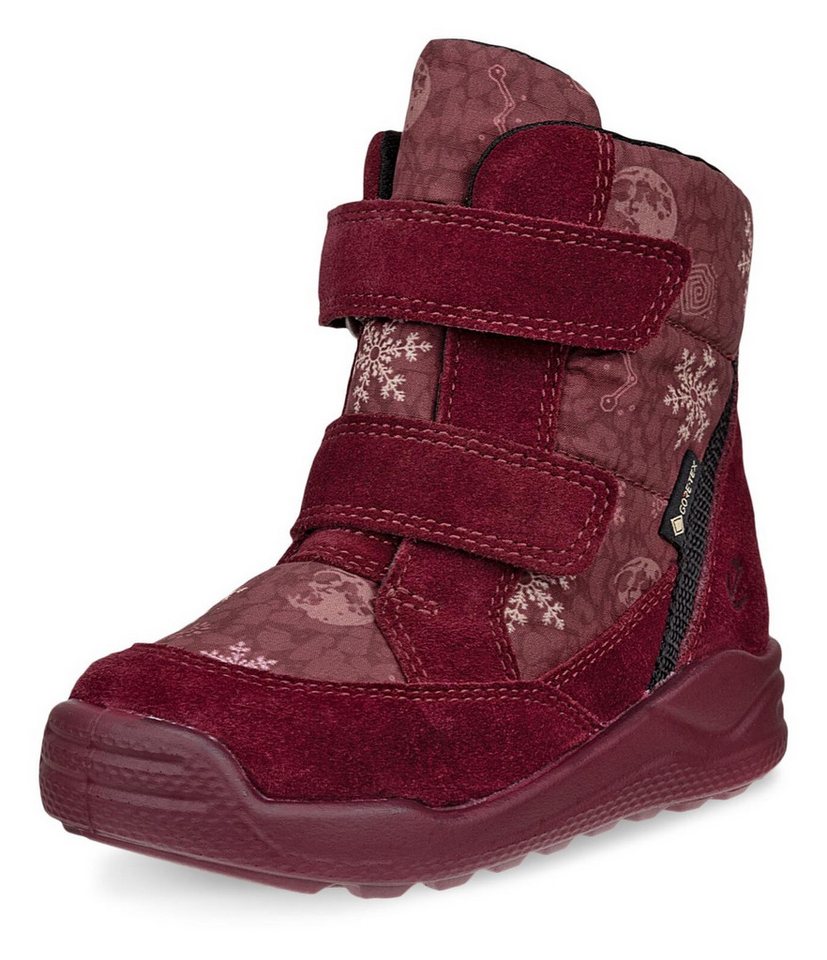 ECCO Urban Mini Klettstiefel Winterboots, Winterstiefel, Stiefelette mit GORE-TEX (rot)