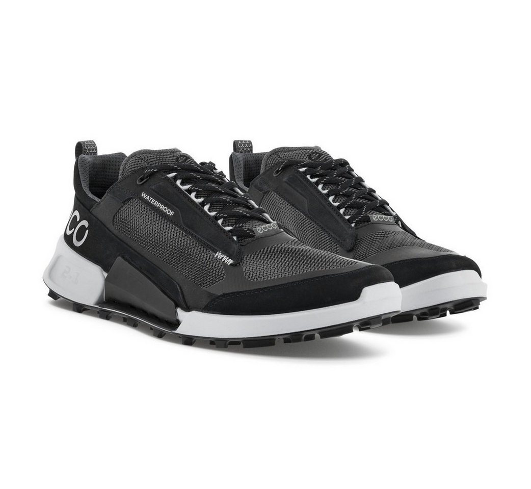 ECCO Wanderschuhe Biom 2.1 X Mountain Low (wasserdicht, Nubukleder) schwarz Sneaker