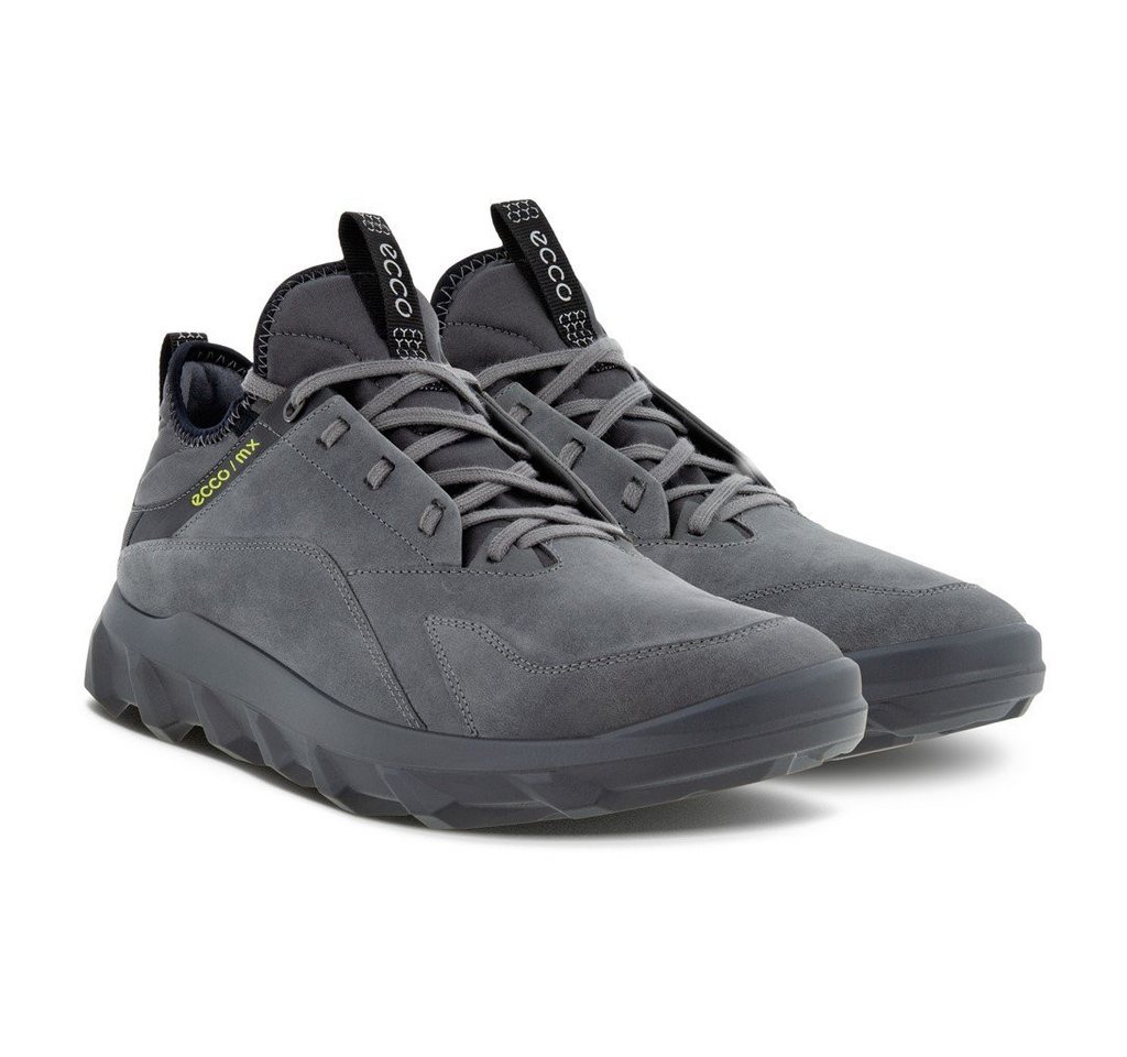 ECCO Wanderschuhe MX Low Nubukleder - strapazierfähige Sohle, sockenartige Sneaker (grau)