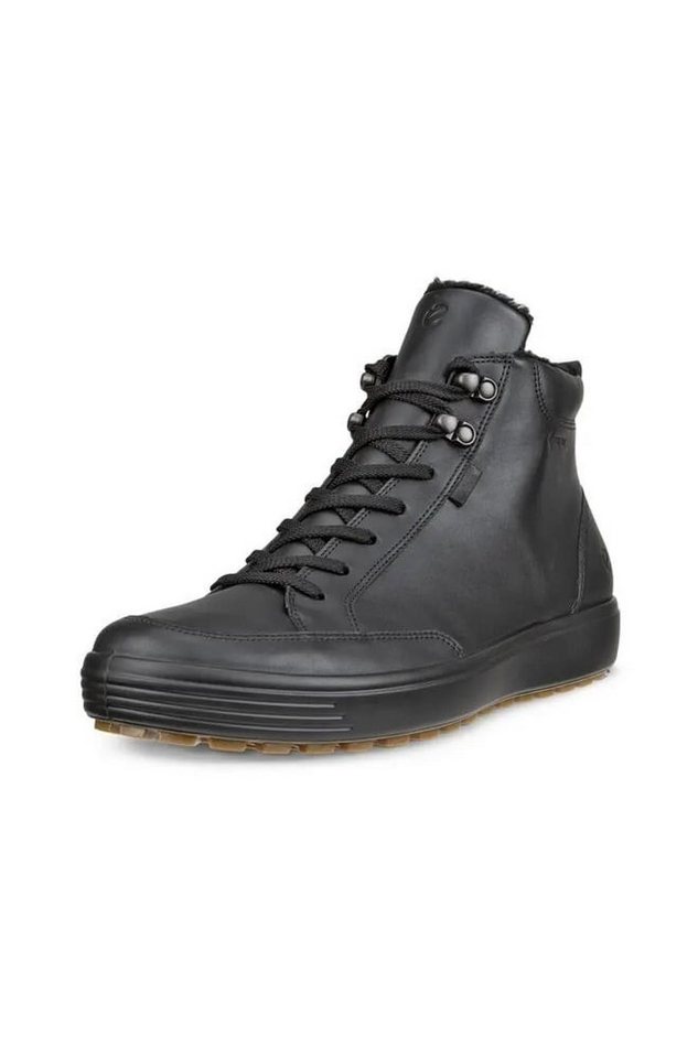 ECCO Winterschuhe Soft 7 Tred Mid-Cut GTX (Leder, wasserdicht) schwarz Winterstiefel