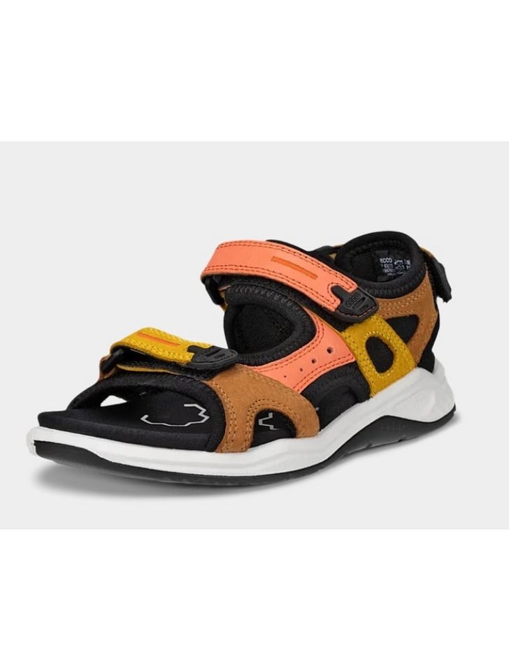 ECCO X-trinsic (Nubukleder) korallrot/bunt Kinder Sandale