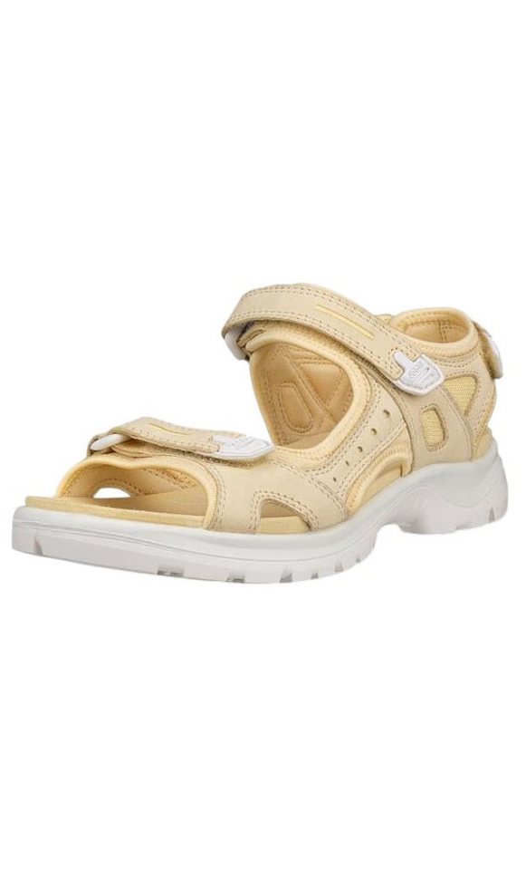 ECCO Yucatan Leder beige/weiss Damen Sandale