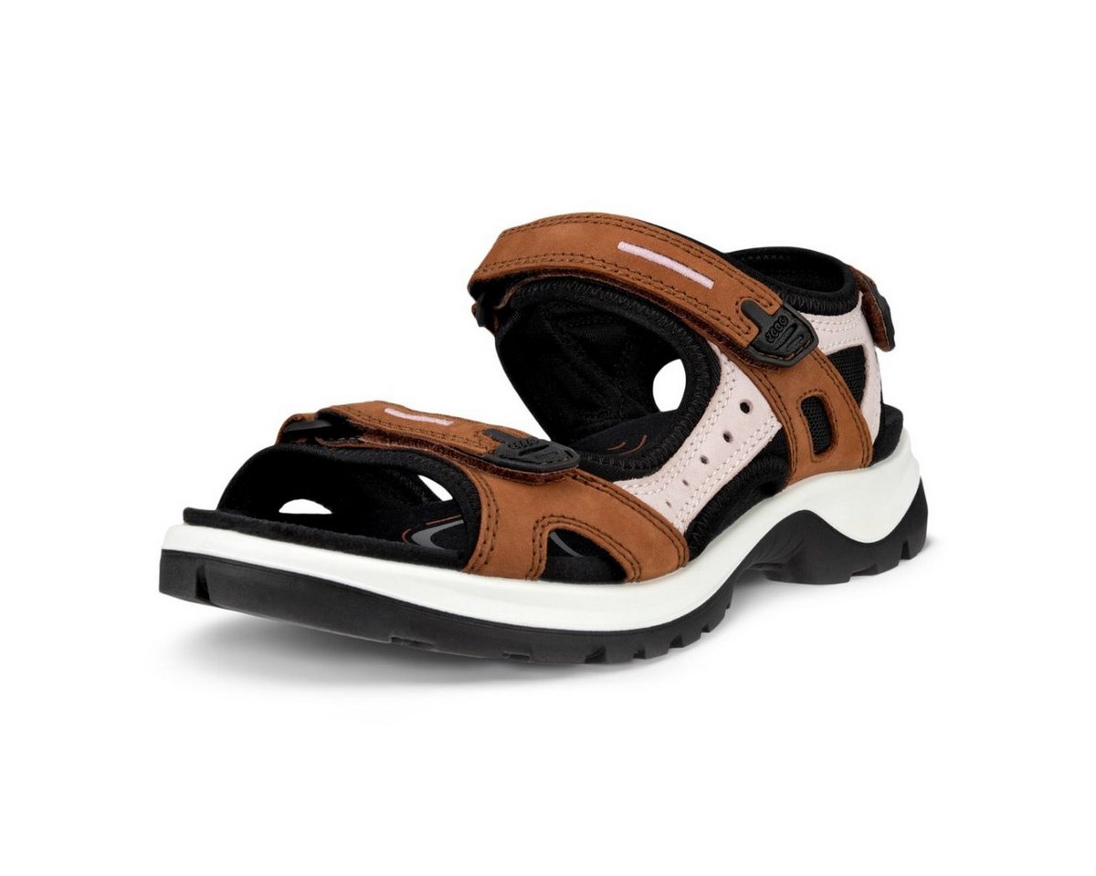 ECCO Yucatan Leder braun/violett Damen Sandale