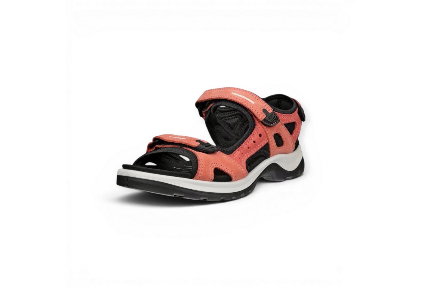 ECCO Yucatan Leder coralrot Damen Sandale