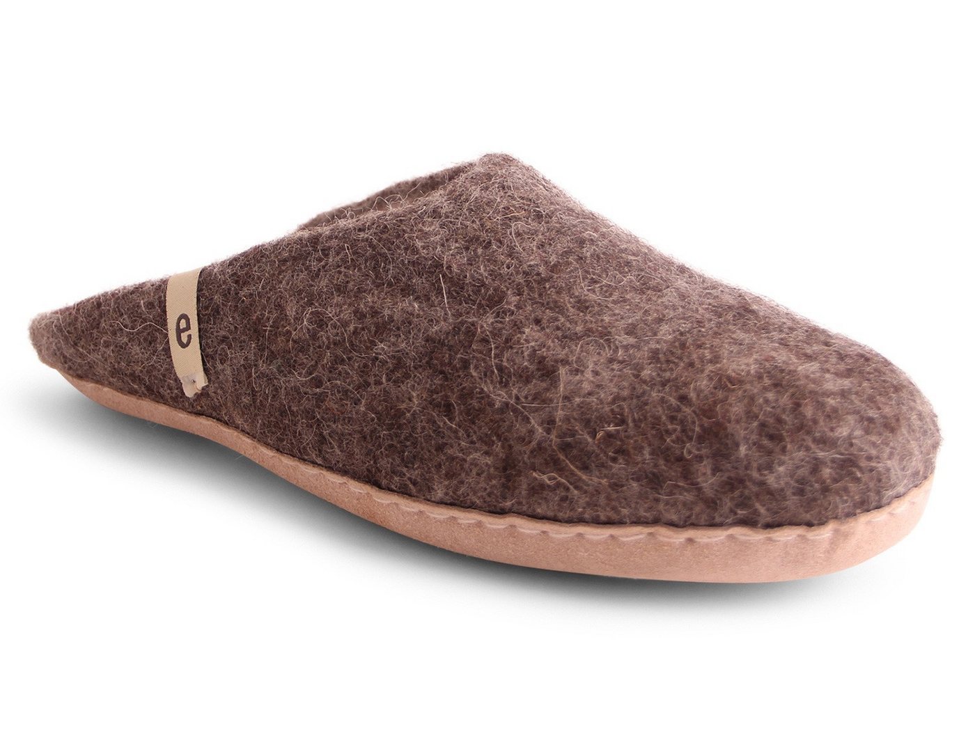 Egos Unisex Filzpantoffel mit Ledersohle Pantoffel Hausschuh
