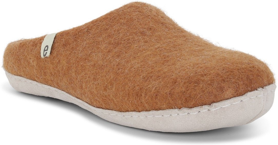 Egos Unisex Filzpantoffel mit Ledersohle Pantoffel Hausschuh