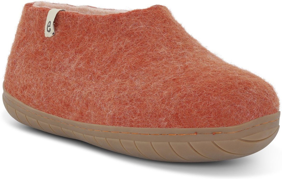 Egos Unisex Filzschuh mit Kautschuksohle Hausschuh