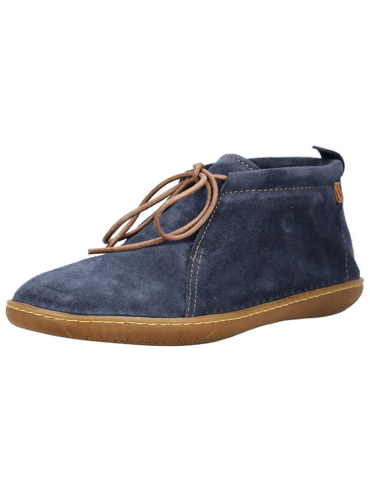 El Naturalista Halbschuhe Veloursleder Schnürschuh (blau)