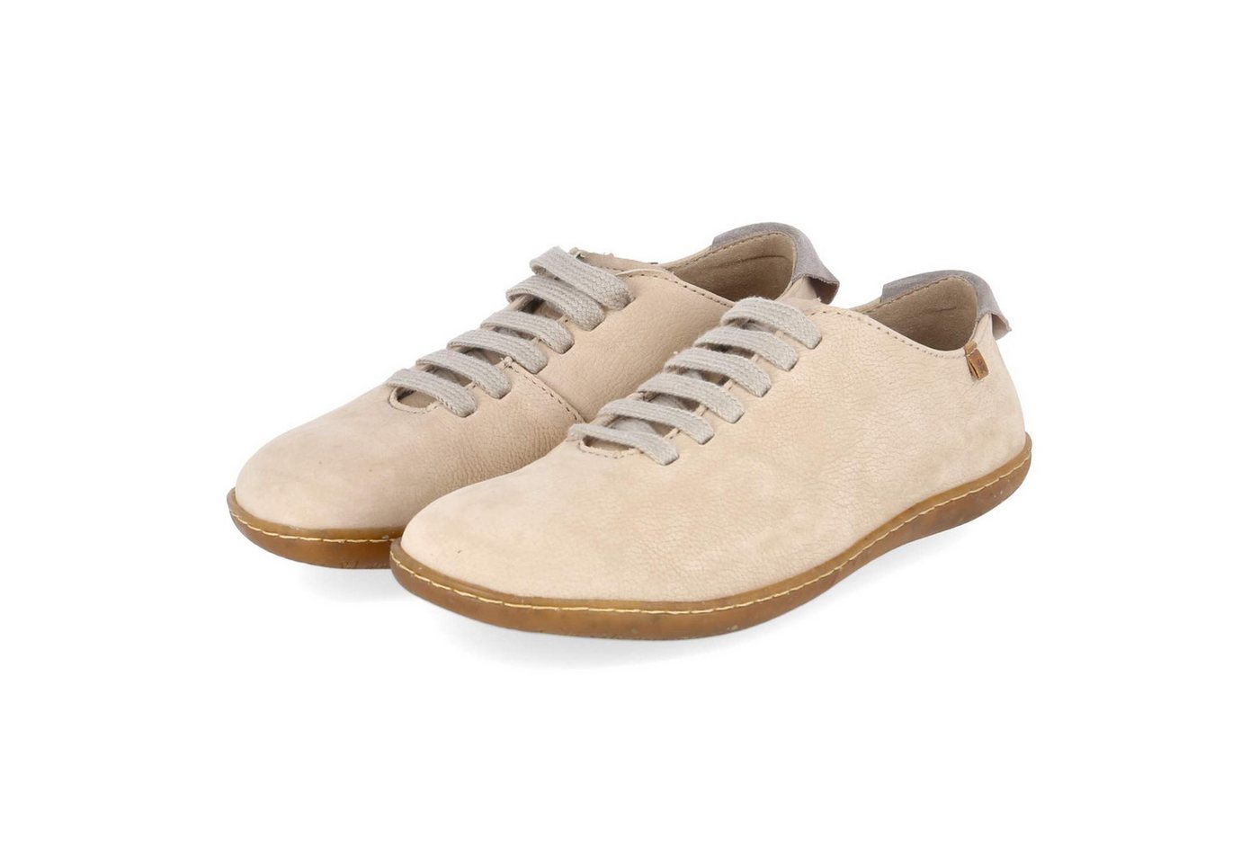 El Naturalista N296 Cream Damen Rauleder beige Schnürschuh