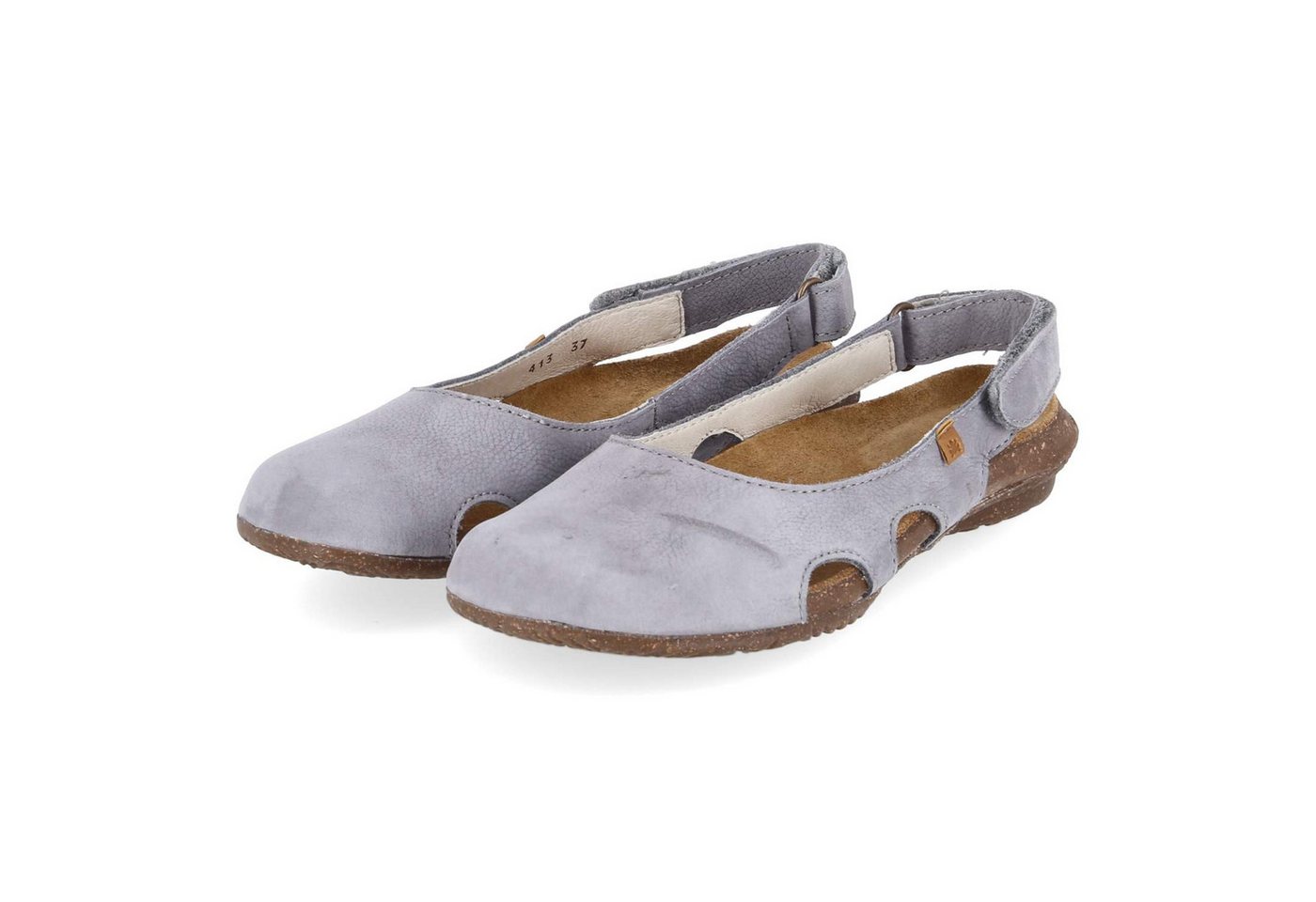 El Naturalista N413 Lavado Denim Damen Rauleder blue Keilsandalette