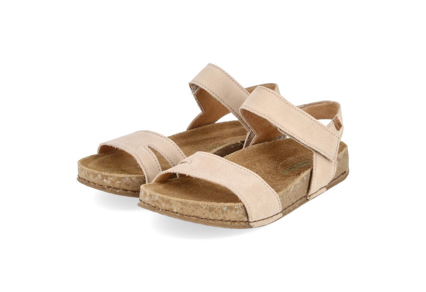 El Naturalista N5790 Cream Damen Rauleder beige Keilsandalette