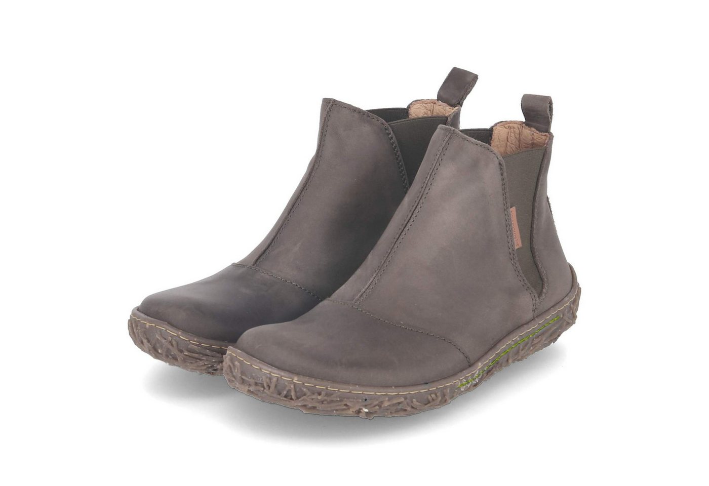 El Naturalista N786 kaki nido Damen Leder khaki Schlupfstiefel