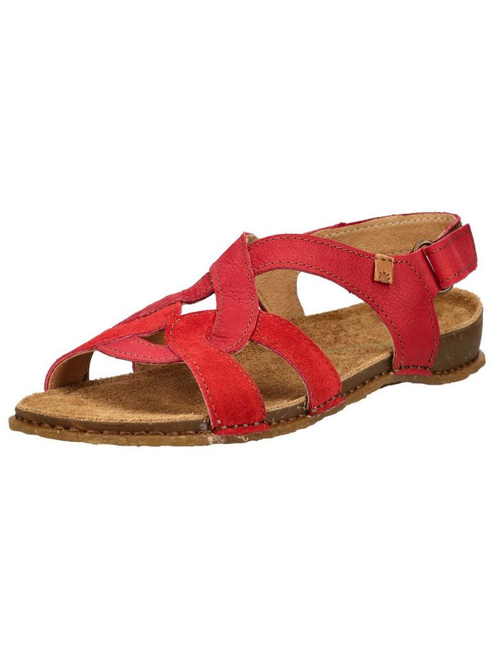 El Naturalista Sandalen Nubukleder Riemchensandale (rot)