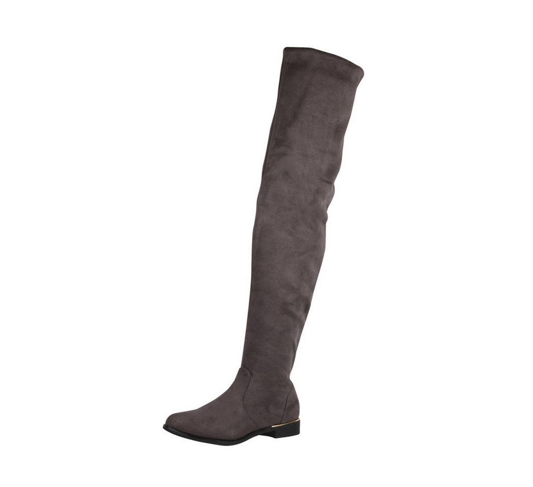 Elara Stiefel Overkneestiefel (grau)