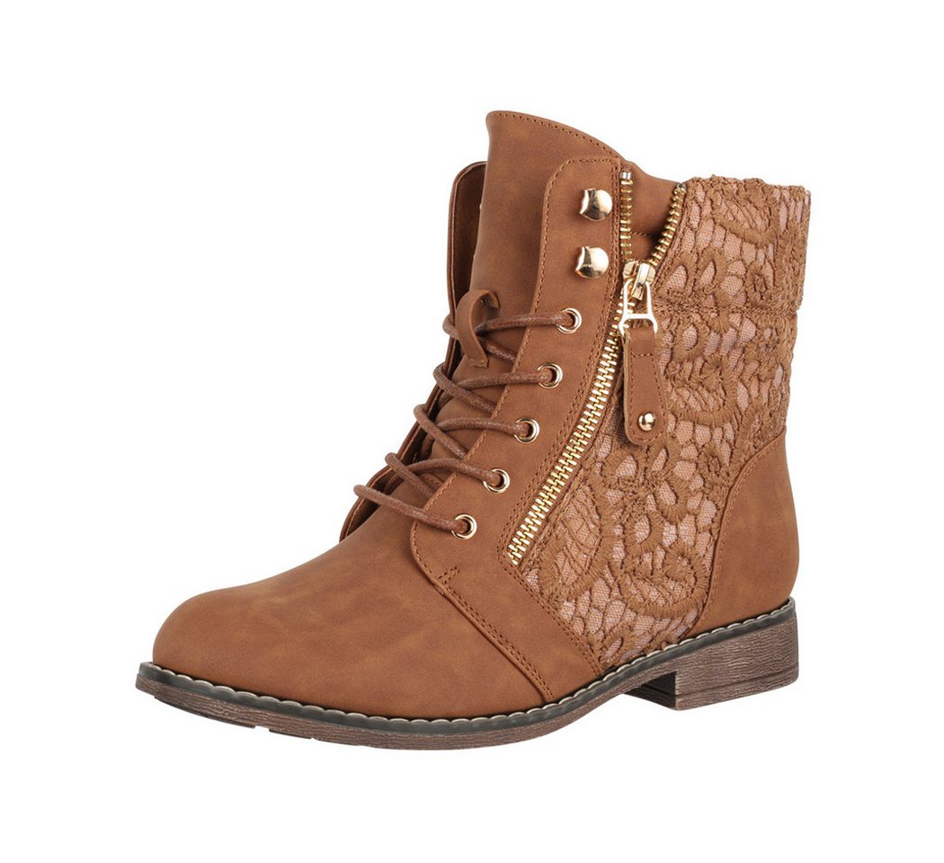 Elara Worker Boots Schnürstiefelette