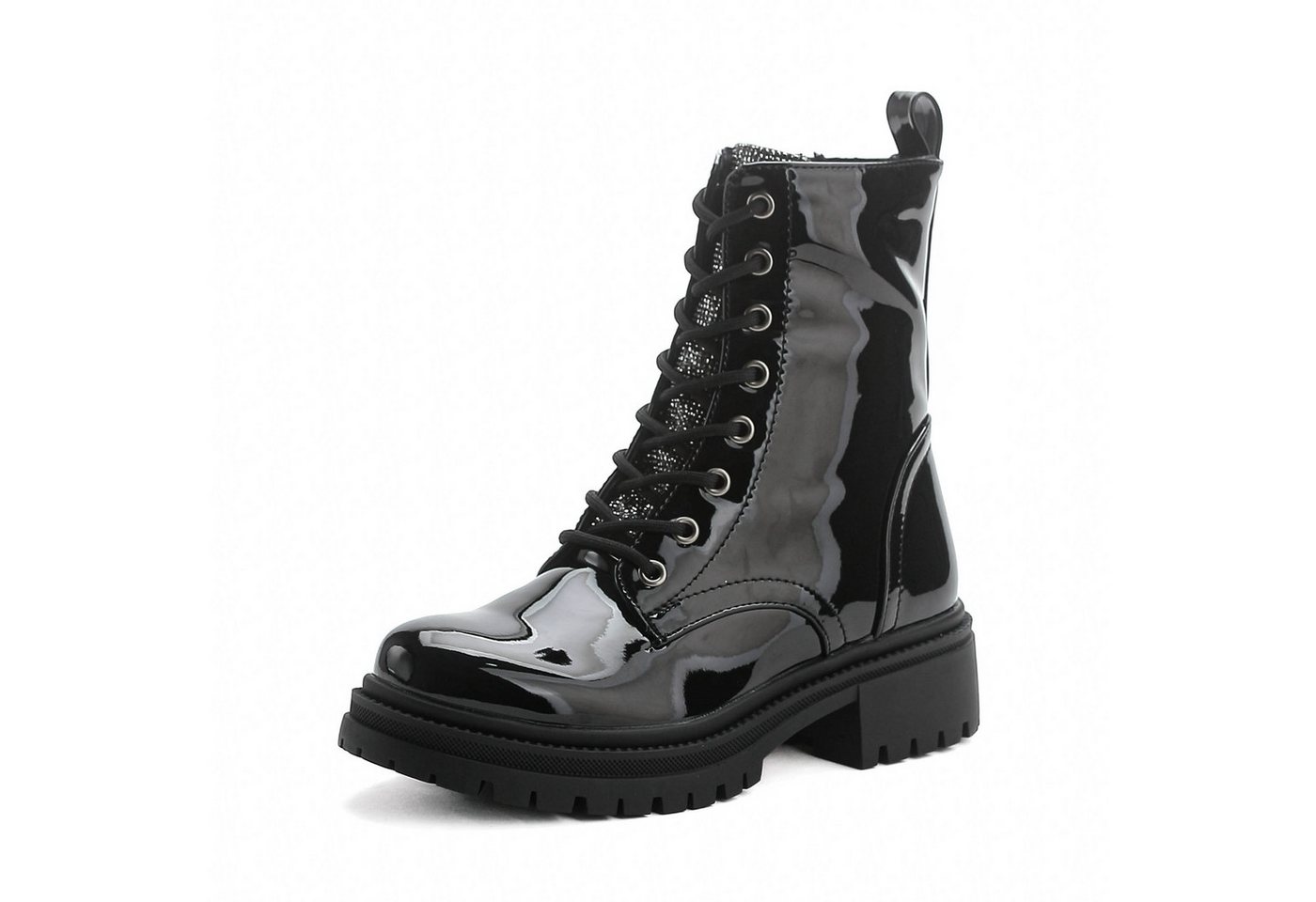Elara Worker Boots Schnürstiefelette (schwarz)