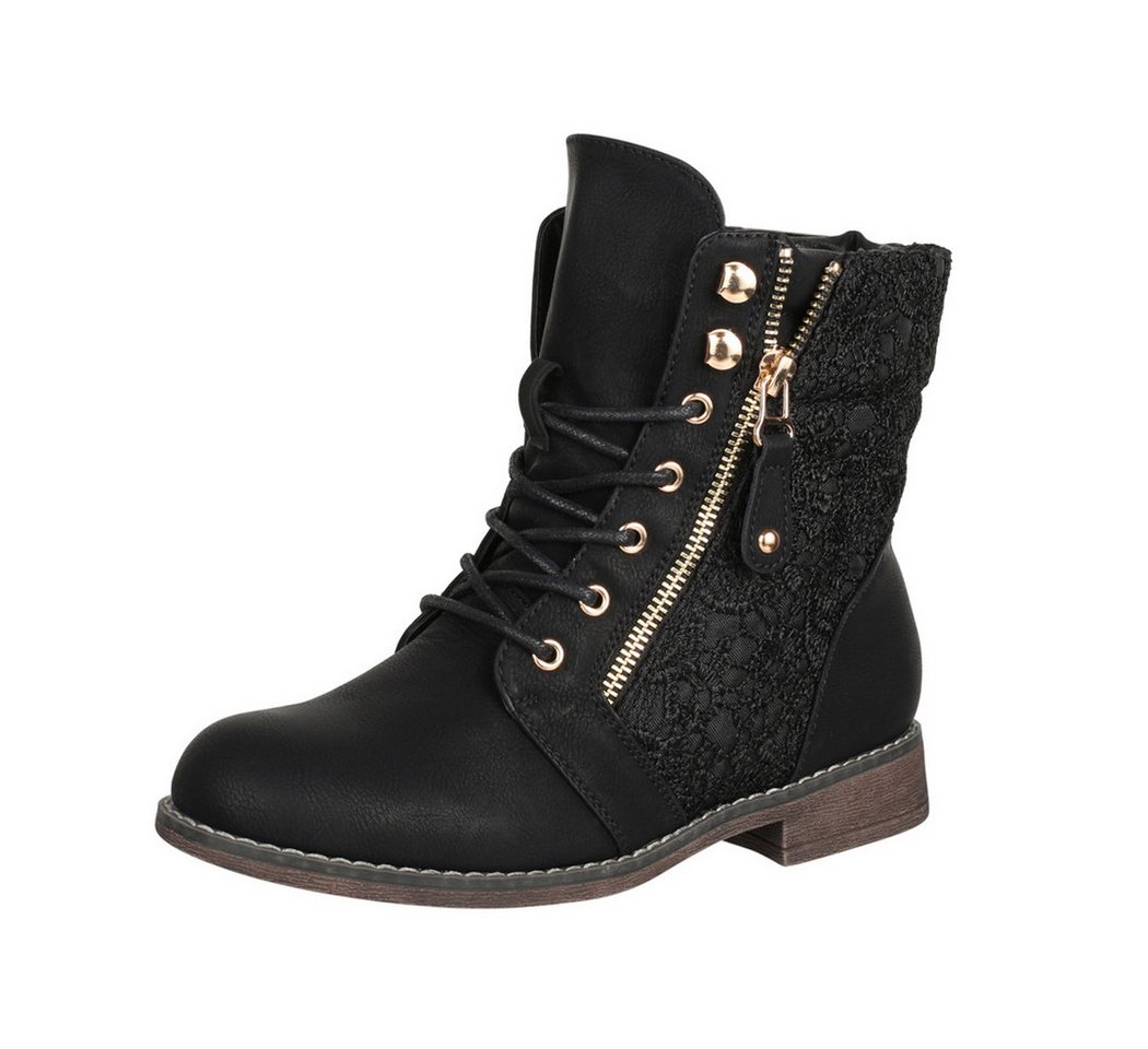 Elara Worker Boots Schnürstiefelette