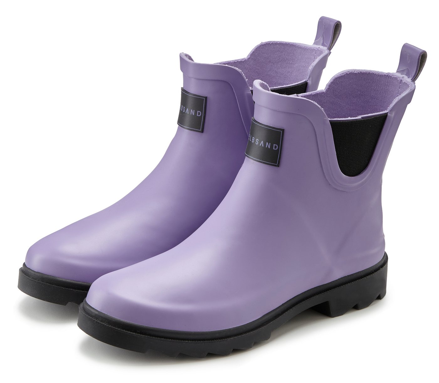 Elbsand Boots Gummistiefelette aus wasserdichtem Material, Gummistiefel, Schlupfstiefel (lila)
