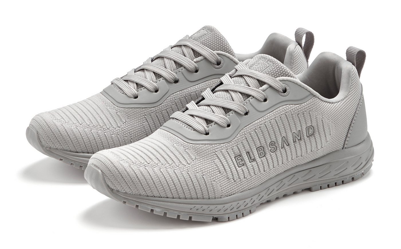 Elbsand Freizeitschuh, Halbschuh, Schnürhalbschuh, Turnschuh, Schnürschuh Sneaker NEU im sportiven Look mit leichter Sohle (grau)