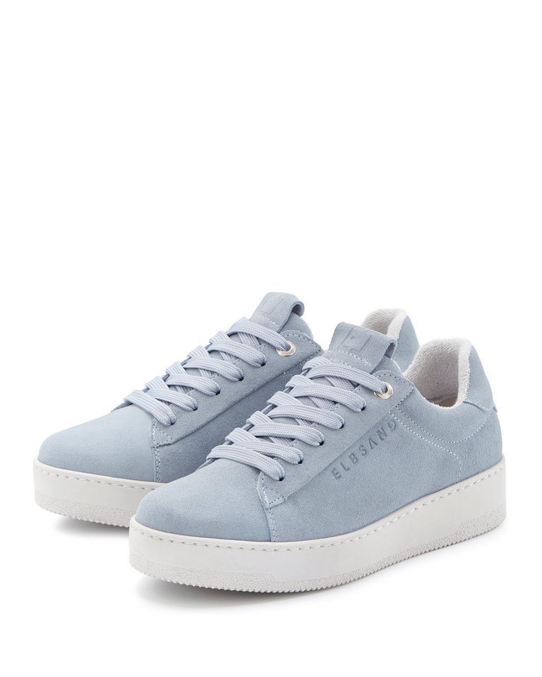 Elbsand Freizeitschuh, Lederschuh, Ledersneaker, Turnschuh, Schnürschuhe Sneaker NEU aus Leder mit Plateausohle und austauschbaren Schnürsenkeln