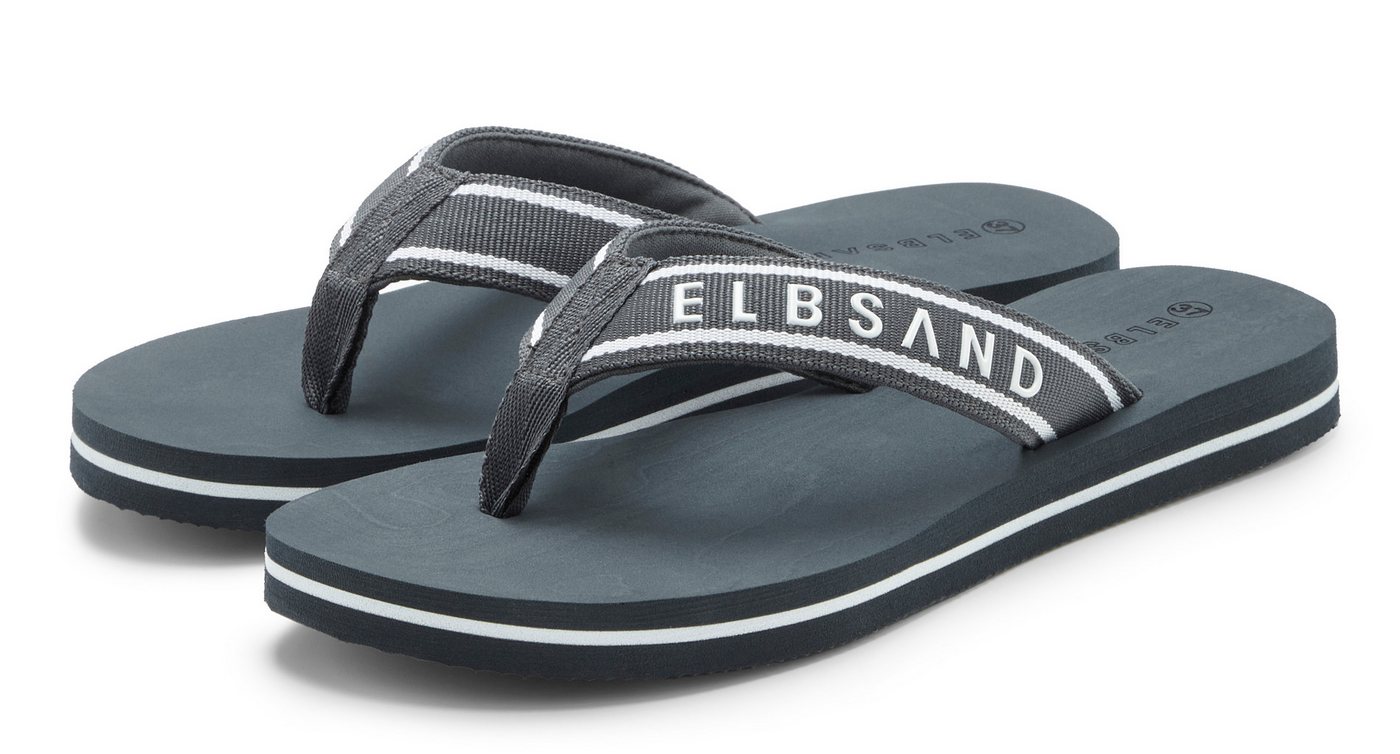 Elbsand Sandale, Badeschuh, Pantolette, Badelatsche, Flip Flop, Badeschlappe Badezehentrenner NEU Zehentrenner mit wasserabweisender und ultraleichter Sohle VEGAN
