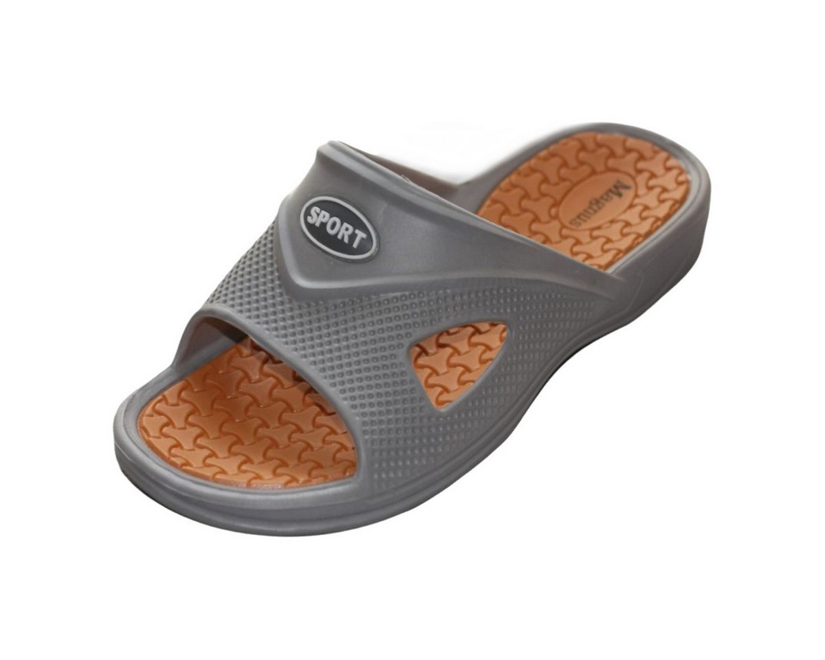 emeco Badelatschen Badepantolette Herren Badeschuhe Saunsaschuhe Badeschlapp Badesandale