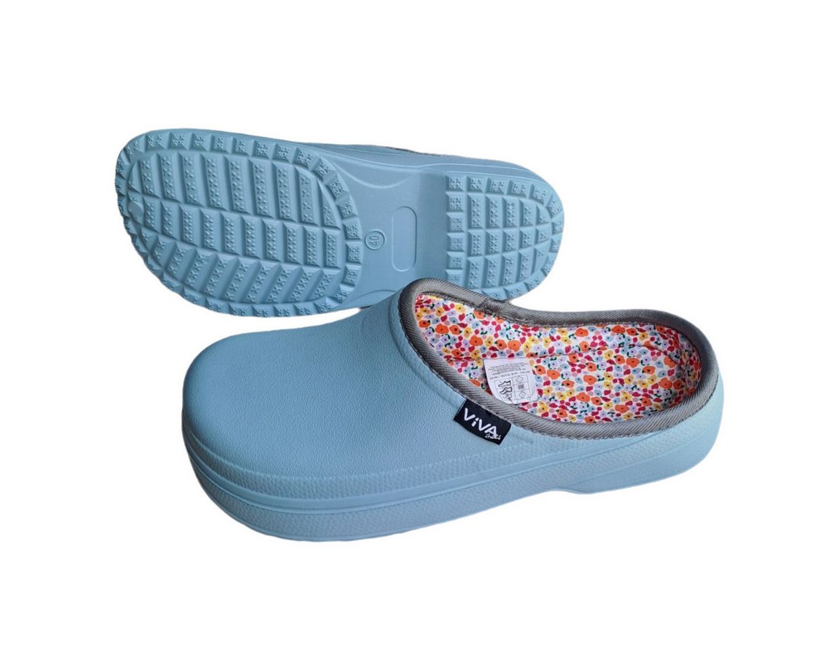 emeco Damen Clogs Gartenclogs Badeschuhe Hausschuhe Geschlossen Scuba Futter Clog