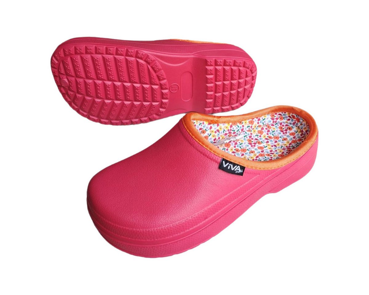 emeco Damen Clogs Gartenclogs Badeschuhe Hausschuhe Geschlossen Scuba Futter Clog