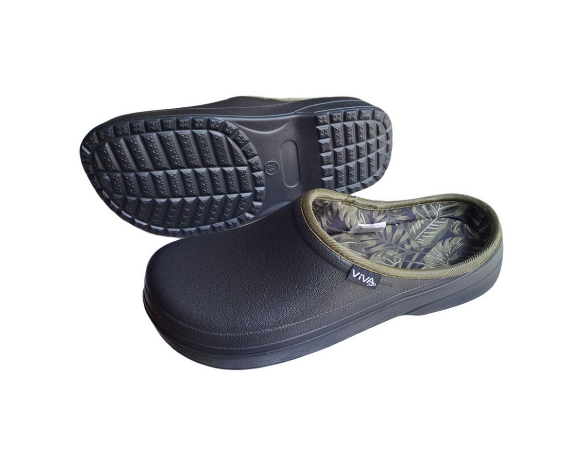 emeco Herren Clogs Gartenclogs Badeschuhe Hausschuhe Geschlossen Scuba Futte Clog