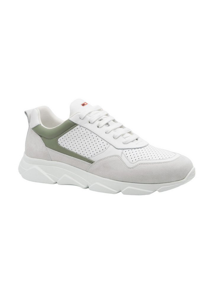 emilio adani Herren Active-Sneaker mit atmungsaktivem Mesh, Reinweiss Sneaker