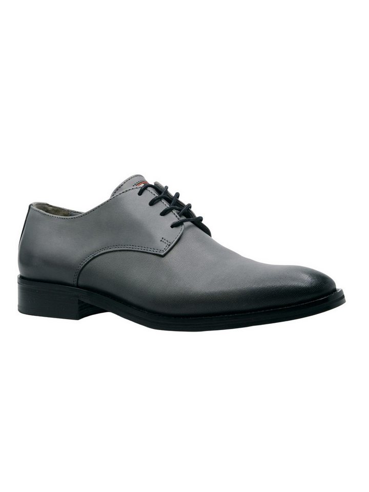 emilio adani Herren Modischer Business-Schuh, Grau Schnürschuh